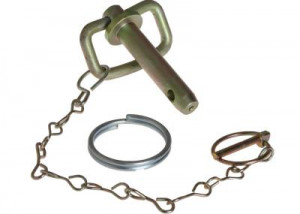 Hitch 3/4" C/w Chain, Keyring & Lockpin., JCB # 545/13600